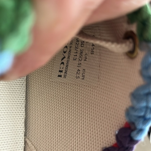 COACH PRIDE LEATHER SNEAKERS NIB - Picture 6 of 7